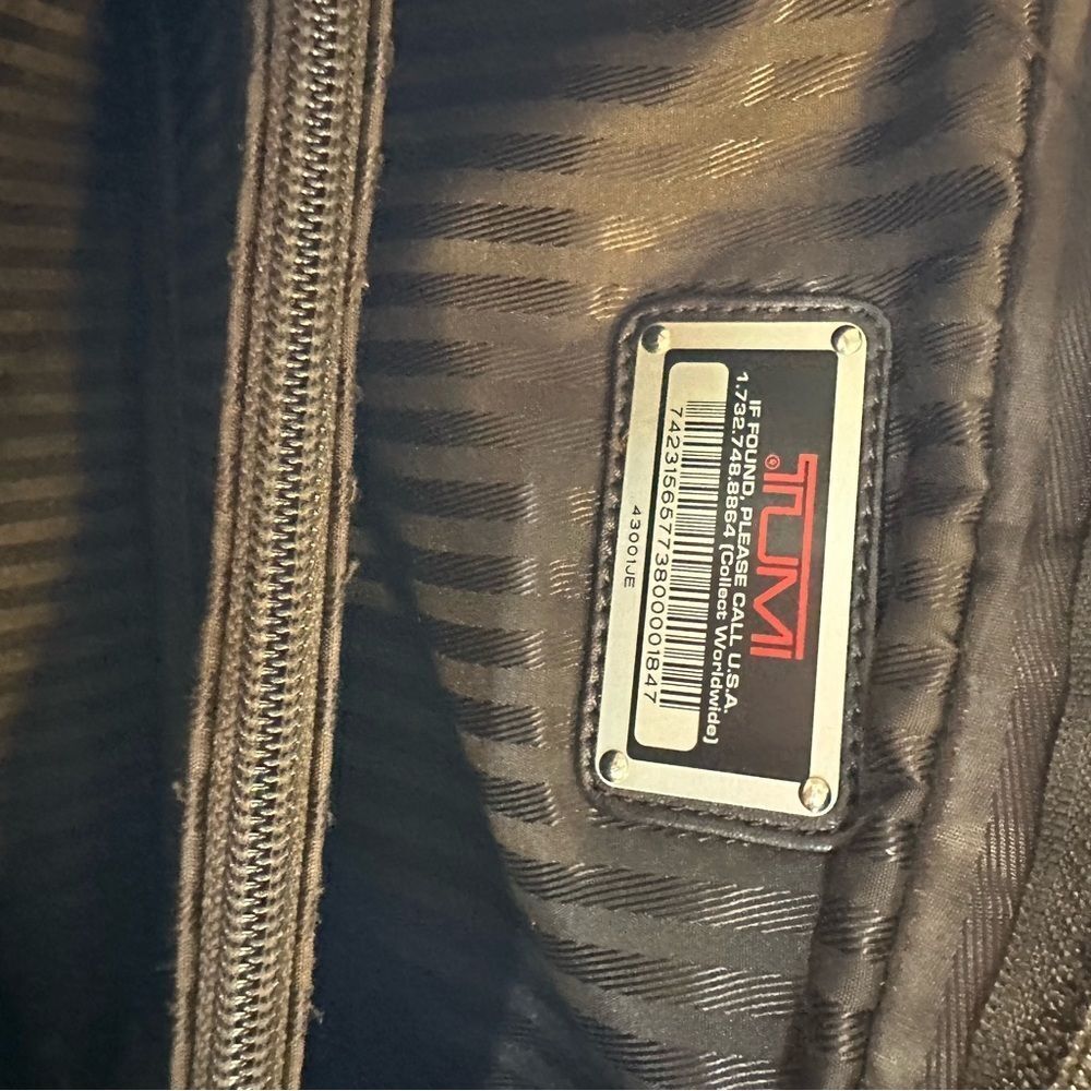 Tumi Brown Nylon and Leather Tote Bag - Picture 10 of 13